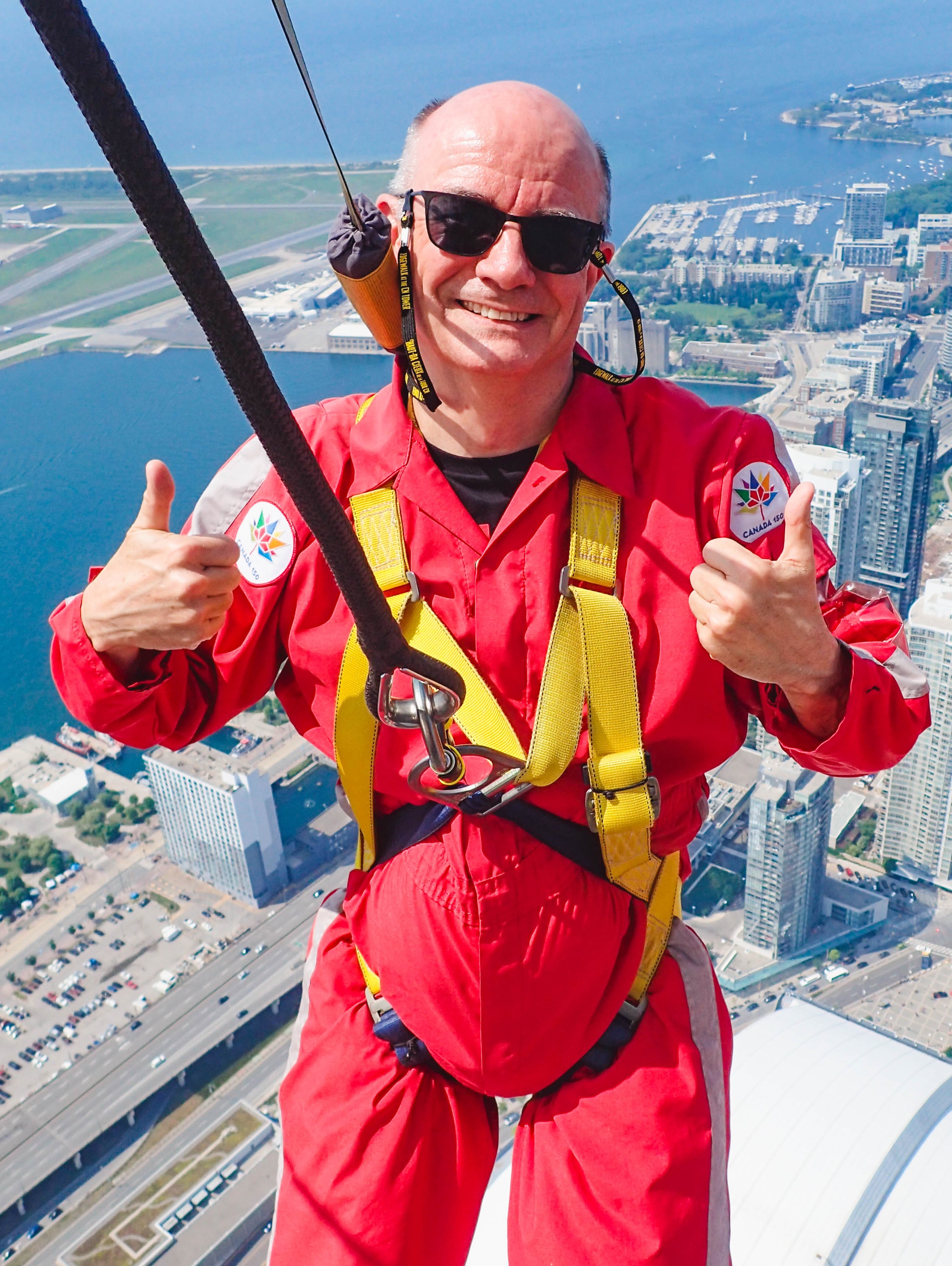 Kevin Smart, consultant, on CN Tower Edge Walk